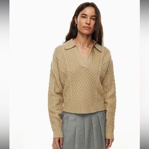 Aritzia Lottie Sweater - Wicker Tan